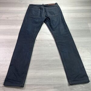 Naked & Famous Weird Guy Jeans Mens 32x33 Blue Weird Guy Stretch Selvedge Denim